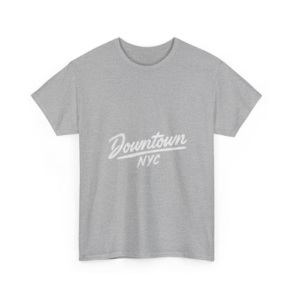 Unisex Heavy Cotton Tee - Downtown NYC Shirt, Streetwear Fashion, Casual Wear, Gift for Friends, Urban Style Tee